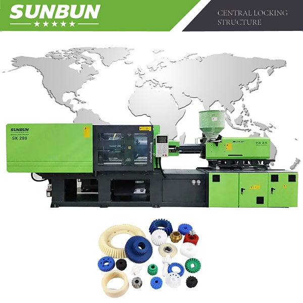Small gear injection molding machine